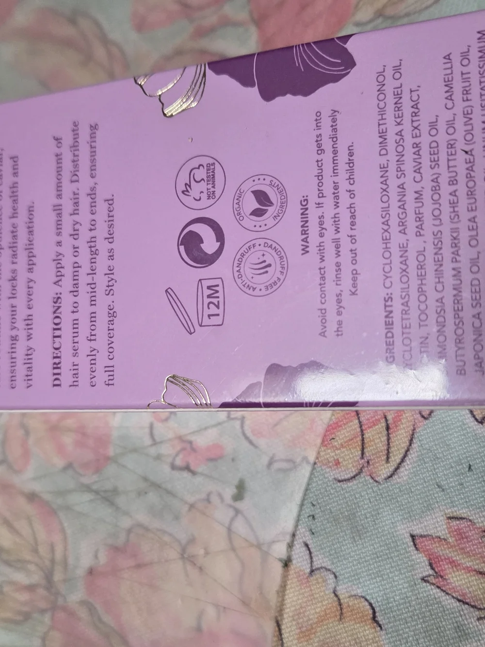 chic Repairing Caviar Hair Serum — Lavender Pink